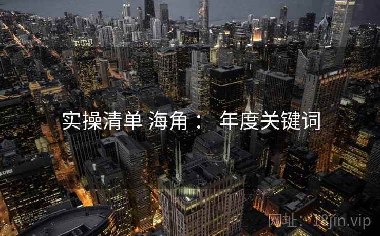 实操清单 海角 ： 年度关键词