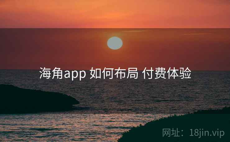 海角app 如何布局 付费体验