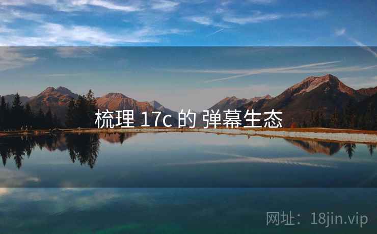 梳理 17c 的 弹幕生态 梳理 17c 的 弹幕生态